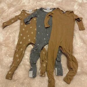 Bundle of 3 Gunamuna footie PJs - 18-24M